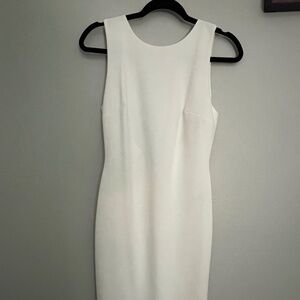Lulu's White Body Con Backless Dress